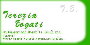 terezia bogati business card